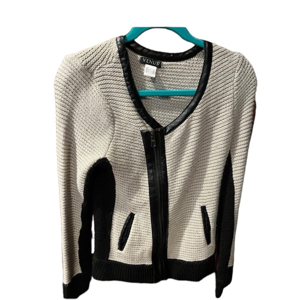 Venus zip up cardigan sweater.